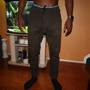 Against all odds dark green khaki pants